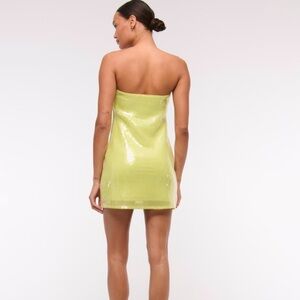 Abercrombie & Fitch Strapless Lime Dress